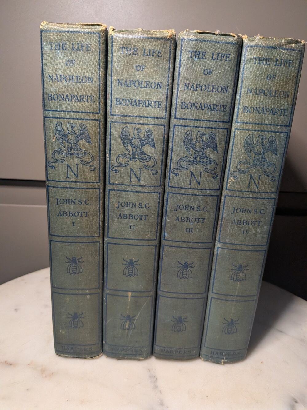 The History of Napoleon Bonaparte John S.C. Abbott 4 Volume Set 1883